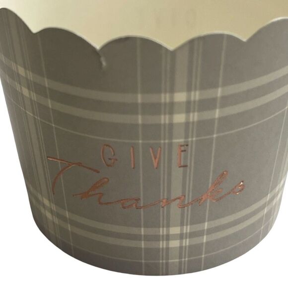 50 Count Fall “Give Thanks” Harvest Thanksgiving Cupcake Liners New in Box - Picture 6 of 10